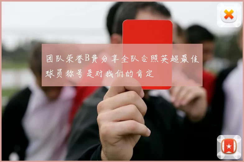 团队荣誉B费分享全队合照英超最佳球员称号是对我们的肯定